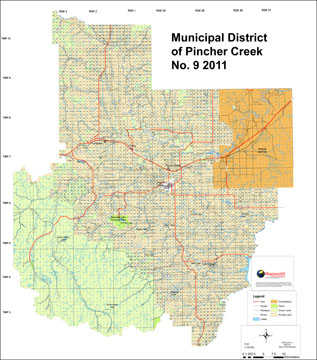 Pincher Creek Alberta Map Map World.ca - Product Info