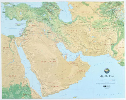 Middle East Wall Maps | Metro Map | Bus Routes | Metrobus Way Map ...